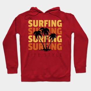 Surfing By Lamaj Hoodie